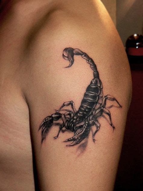 scorpion shoulder tattoo|Top 10 scorpion tattoo shoulder ideas and inspiration